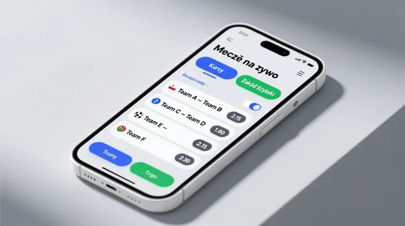 Nowoczesna aplikacja mobilna bukmachera do zakładów sportowych na smartfonie