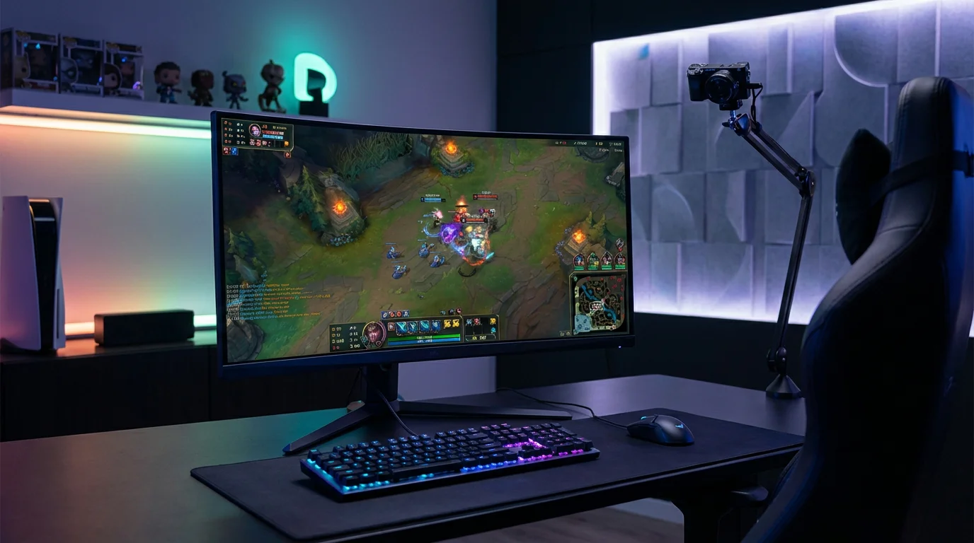 Rozgrywka League of Legends na ekranie komputera