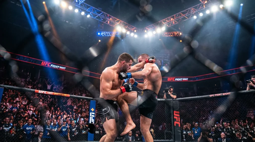 Walka MMA w oktagonie UFC